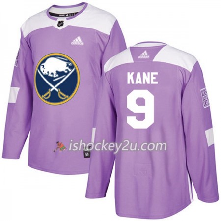 Mænd NHL Buffalo Sabres Trøje Evander Kane 9 Adidas 2017-2018 Lilla Fights Cancer Practice Authentic